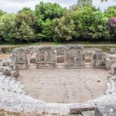 Theatre de butrint en Albanie du sud
