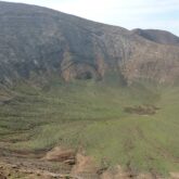 Paysage de l'intérieur d'un volcan dans les Canaries