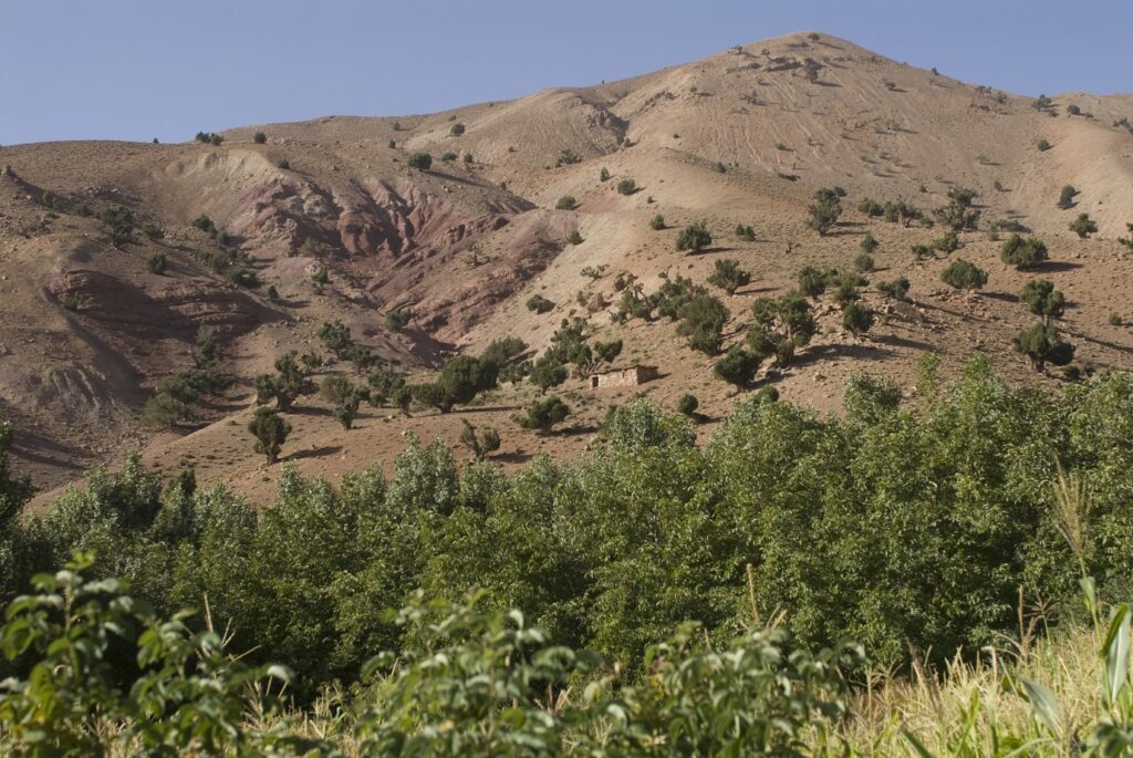 Paysage observé au cours de randonnée au Maroc avec un guide