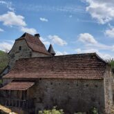 Paysage de maisons dans le lot