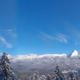 Paysages de montagne enseignés dans le Vercors lors d'un séjour accompagné de ski de fond