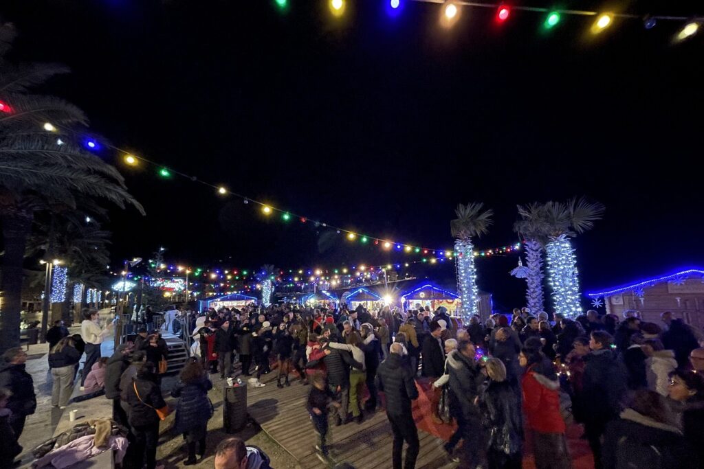 Paysage festif lors du nouvel an à Banyuls