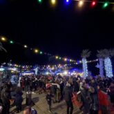 Paysage festif lors du nouvel an à Banyuls