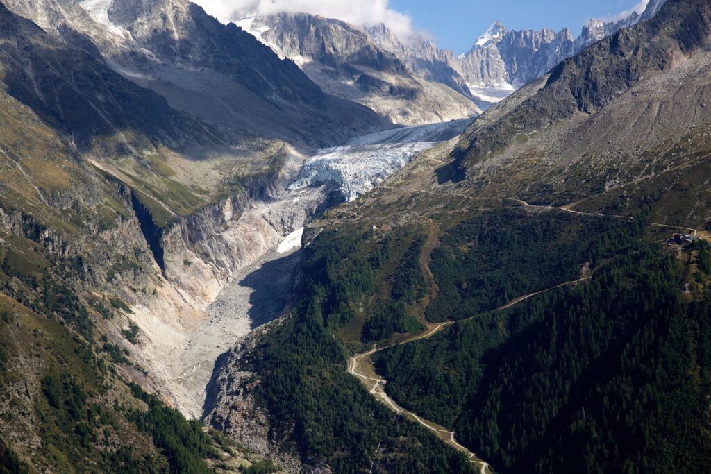 Paysage du glacier