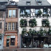 Photo d'un groupe de maisons alsaciennes