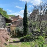 Paysage d'un village dans le lot