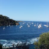 Paysage de la baie de Port Cros et du bord de mer