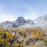 Paysage de montagne dans la vallée de la Clarée