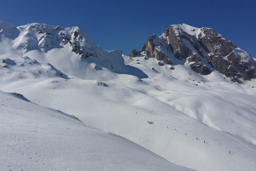 Paysage enneigé dans les Hautes Pyrénées