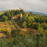 Paysage de la crête de Panzano en Toscane, Italie