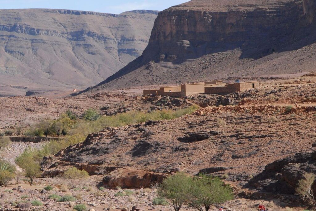 Ruine dans le désert Saghro