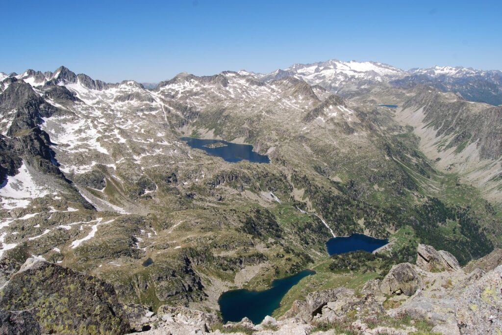 Magnifique point de vue sur les lacs des encantats.