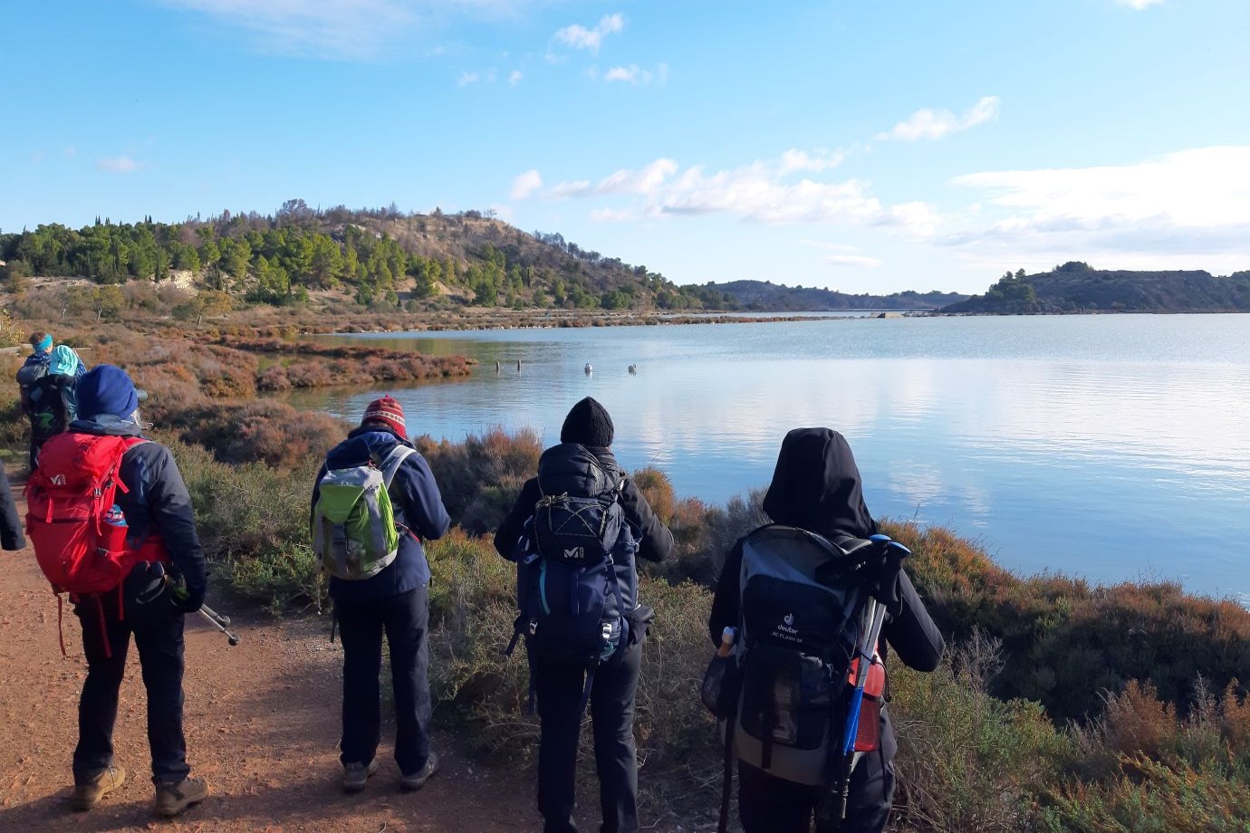 randonneurs-gruissan Groupe de randonneurs lors d'un séjour entre Narbonne et Carcassonne.