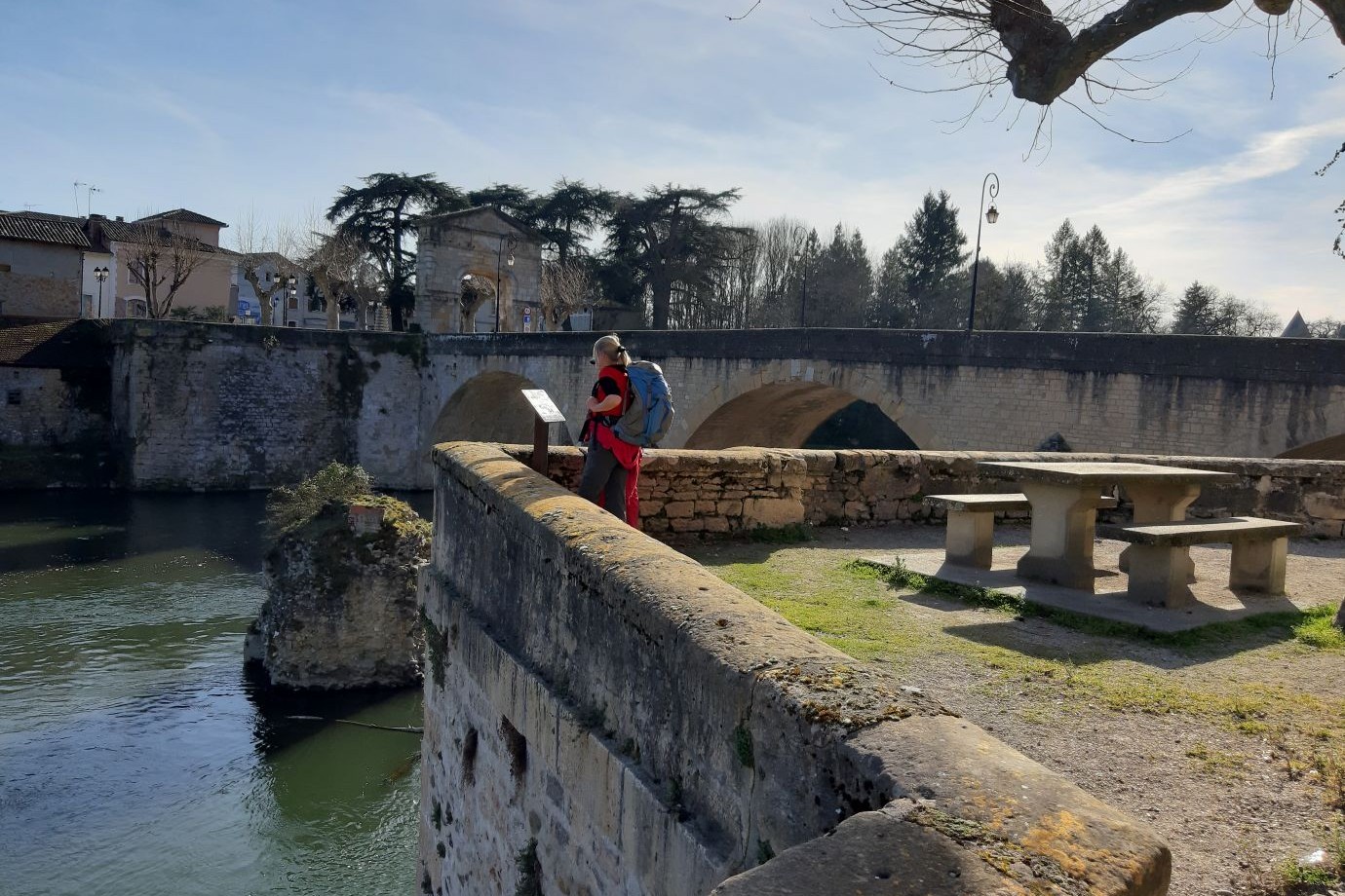 Point de vue sur le village de Saint-Martory.